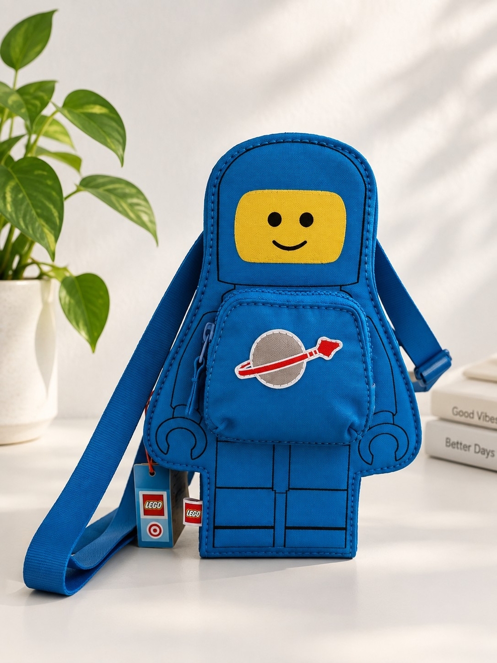 Lego Blue Astronaut Minifigure Crossbody Bag